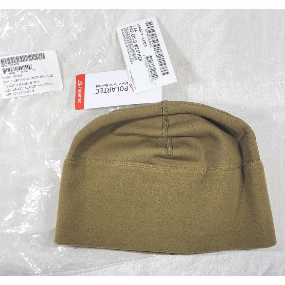 Polartec Cold Weather Water Repellent Hardface Microfleece USMC Cap - L/XL